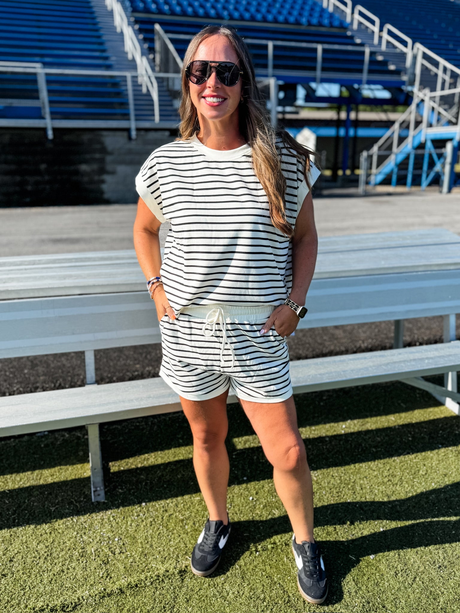 Game Ready Stripes Set - Ivory/Black FINAL SALE