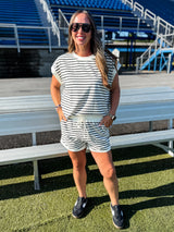 Game Ready Stripes Set - Ivory/Black FINAL SALE