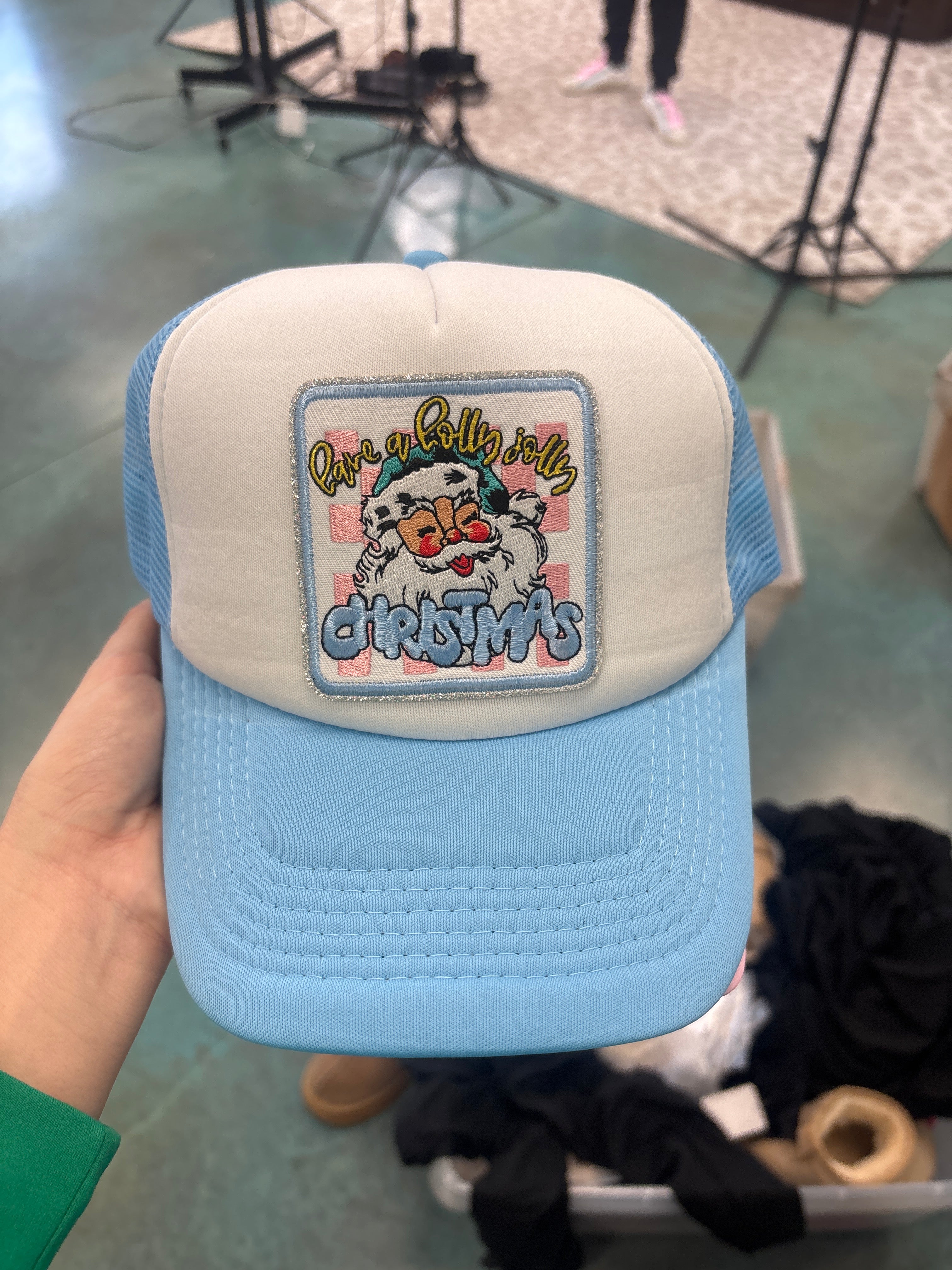 Trucker Hat - Holly Jolly Blue