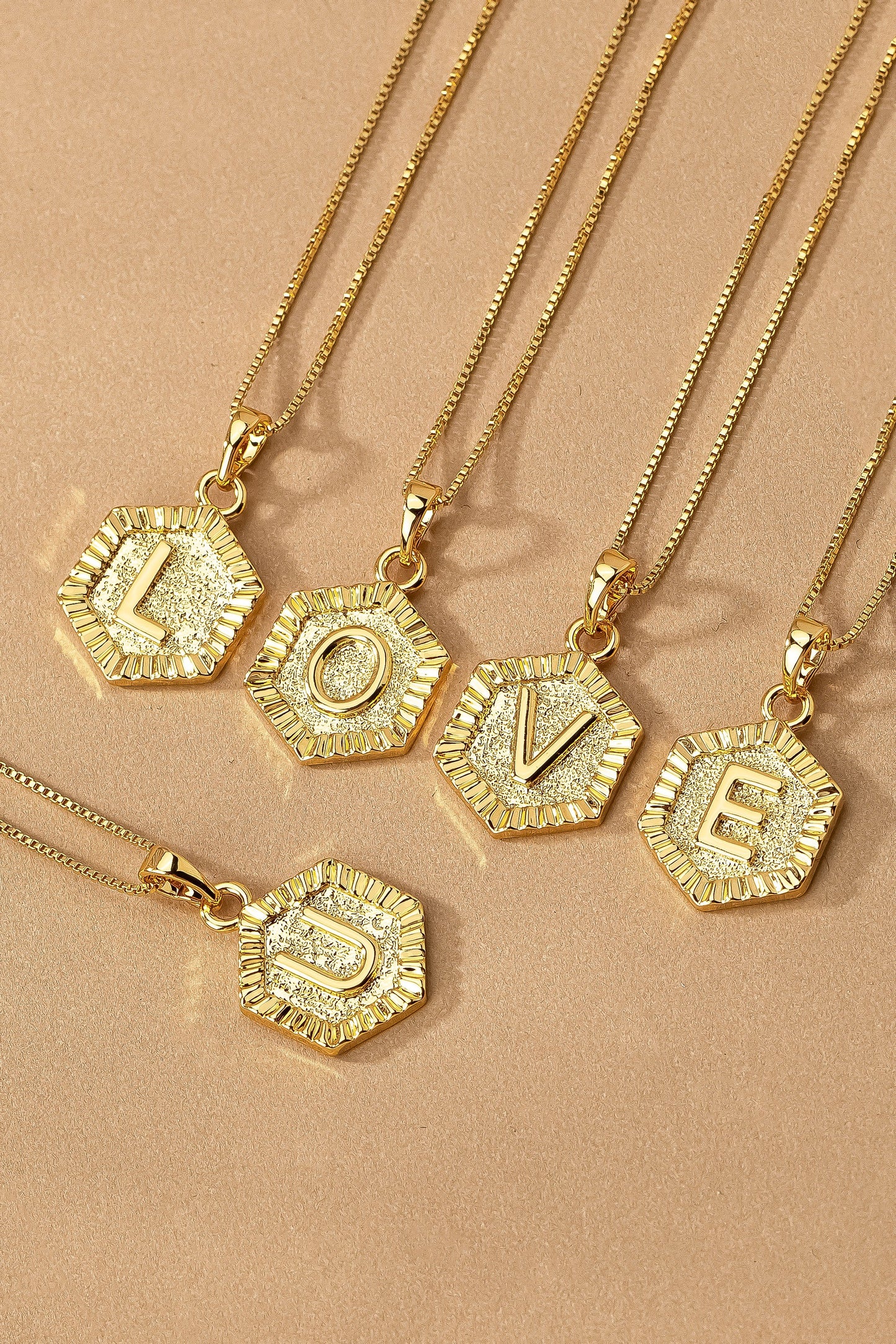 Bold & Minimal Letter Pendant *Final Sale*