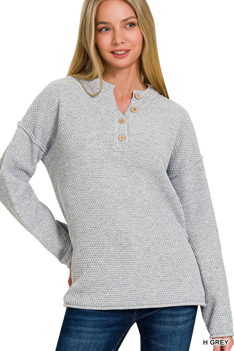 Cozy Cove Sweater - Grey
