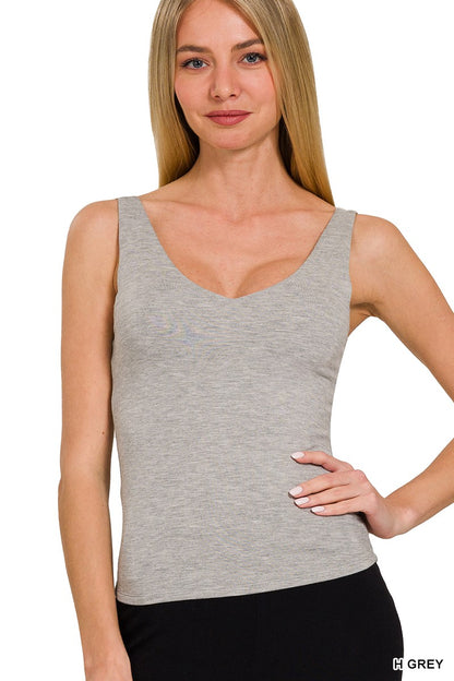Soft Horizon V-Neck Tank - EOS Final Sale