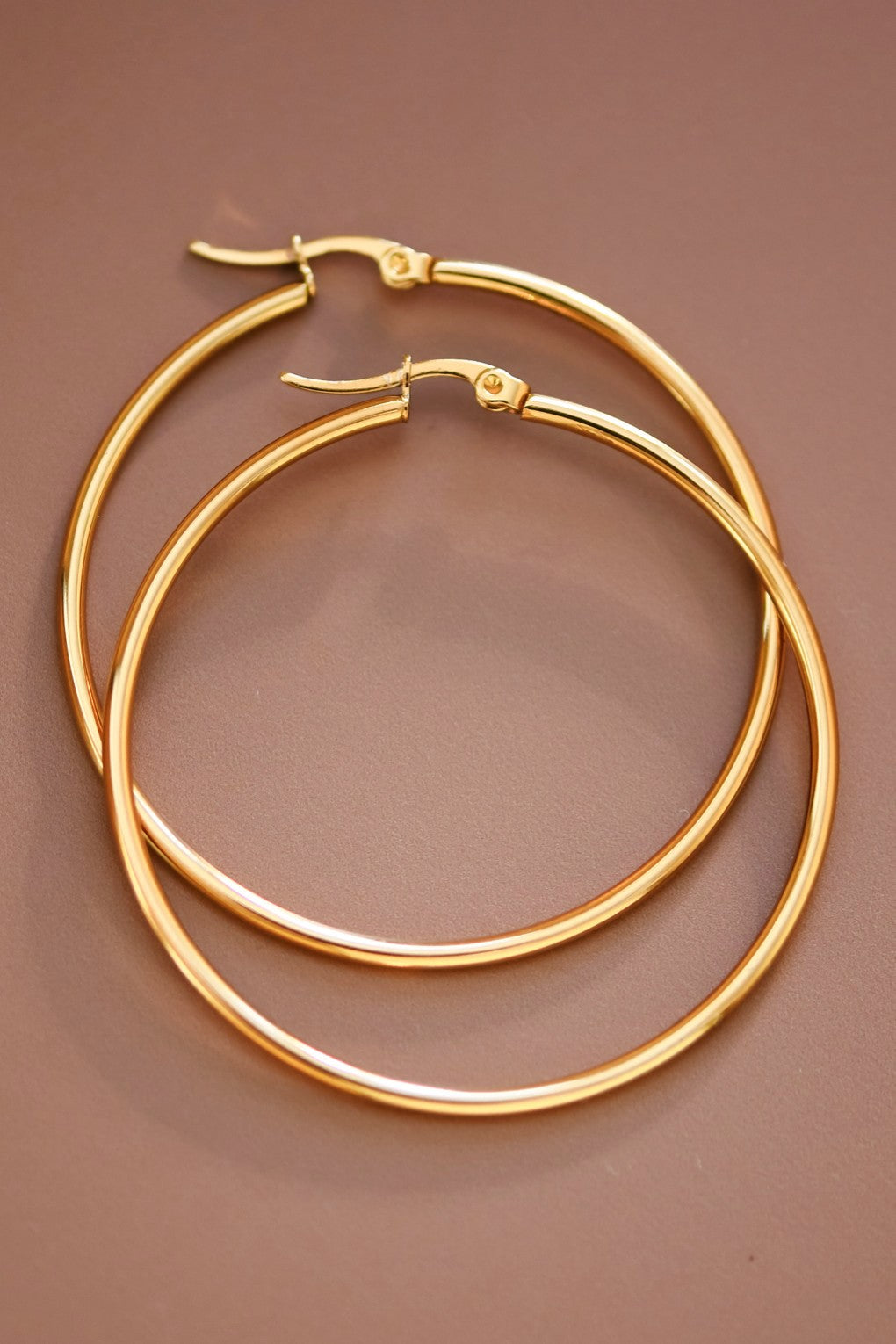 Modern Stainless Hoop Earrings