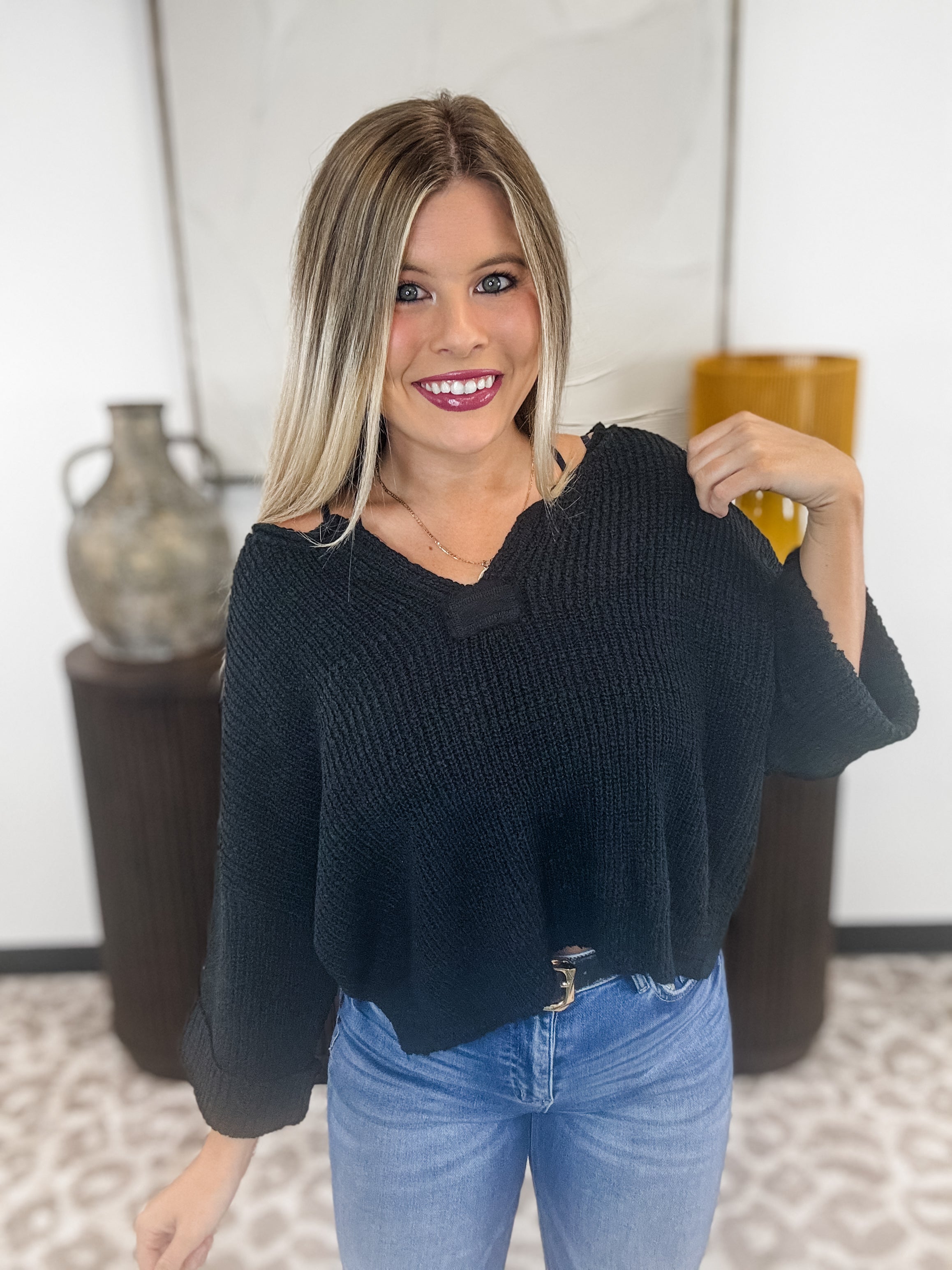 Take A Look Top - Black FINAL SALE