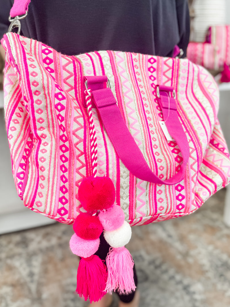 Poppin' Pink! Weekender Bag FINAL SALE