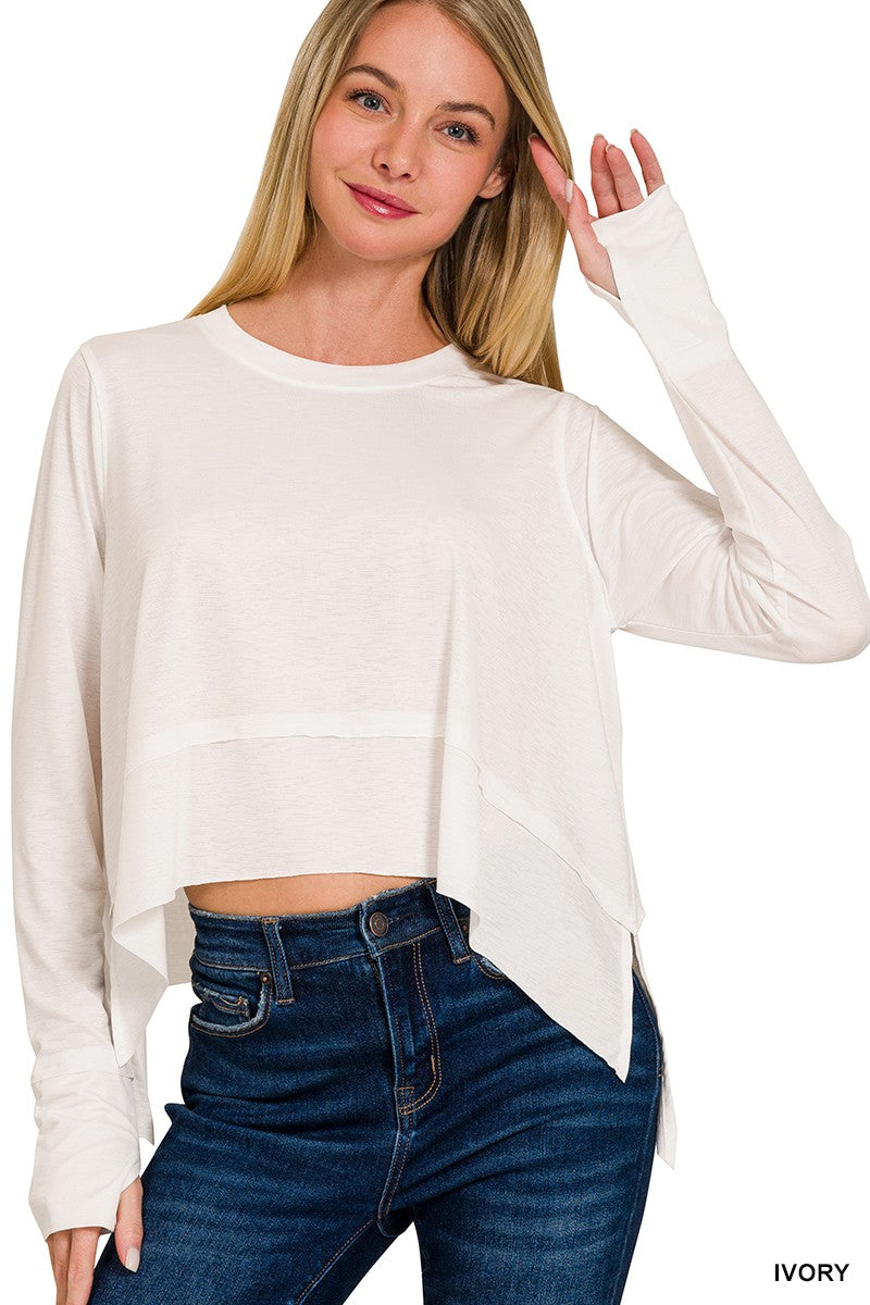 Ripple Effect Top - White | DOORBUSTER