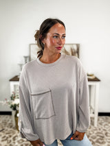 Celine Long Sleeve Top - Taupe