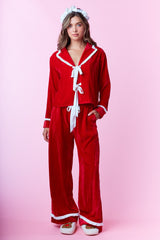 The Sugarplum Lounge Set - Red