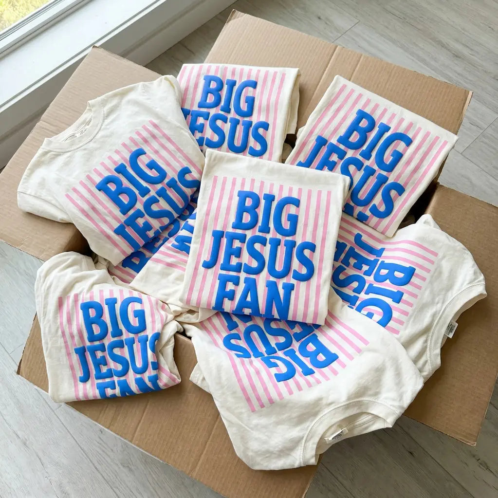 Big Jesus Fan Puff Tee