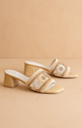 Gia Raffia Mule