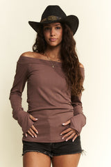 Sable Ribbed Top FINAL SALE