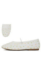 Raisa Floral Mesh Flats
