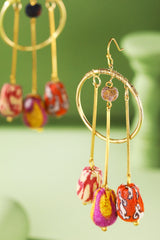 Boho Brass Dangle Earrings
