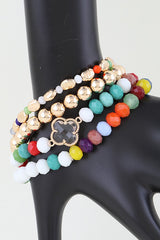 Lucky Sparkle Clover Bracelet