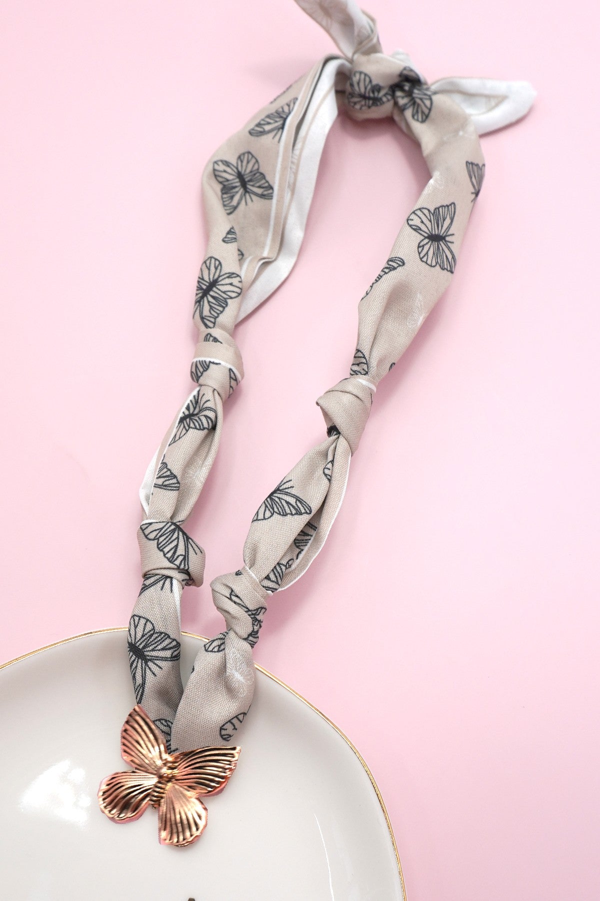 Astra Scarf Necklace - Butterfly