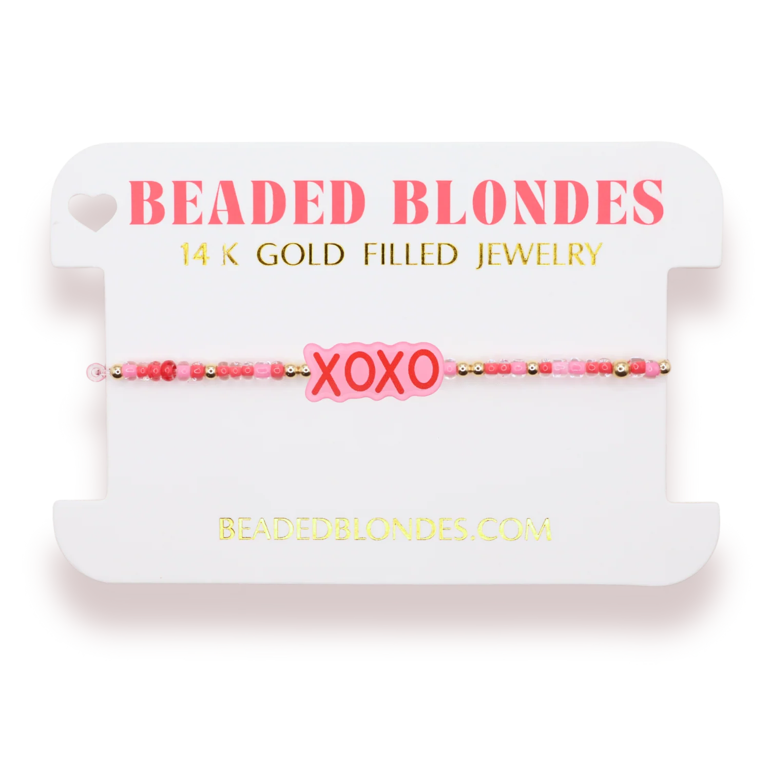 Beaded Blondes XOXO Sprinkle Bracelet
