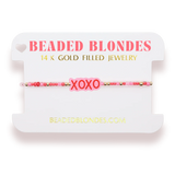 Beaded Blondes XOXO Sprinkle Bracelet