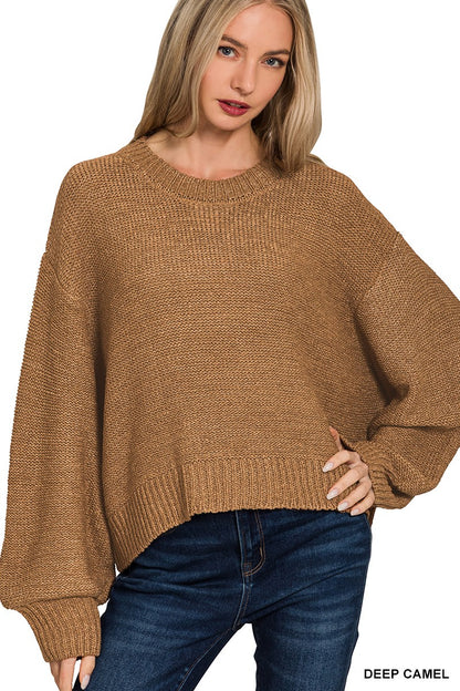 Statement Sleeves Balloon Sweater