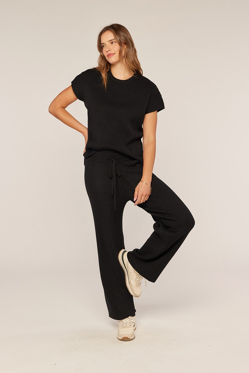 Knot & Knit Pants - Black - EOS Final Sale