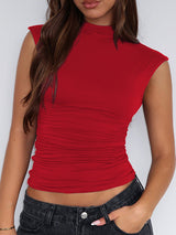 Sleek Contour Top - Red
