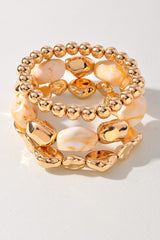 Earth & Aura Bracelet Set - Ivory