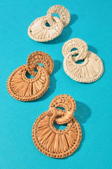 Woven Aura Earrings - Natural