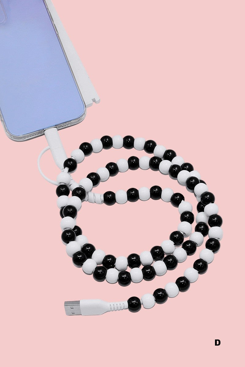 Dual Beaded Charging Cable