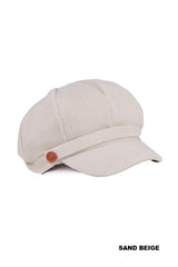 The Cozy Ridge Corduroy Cap - Beige