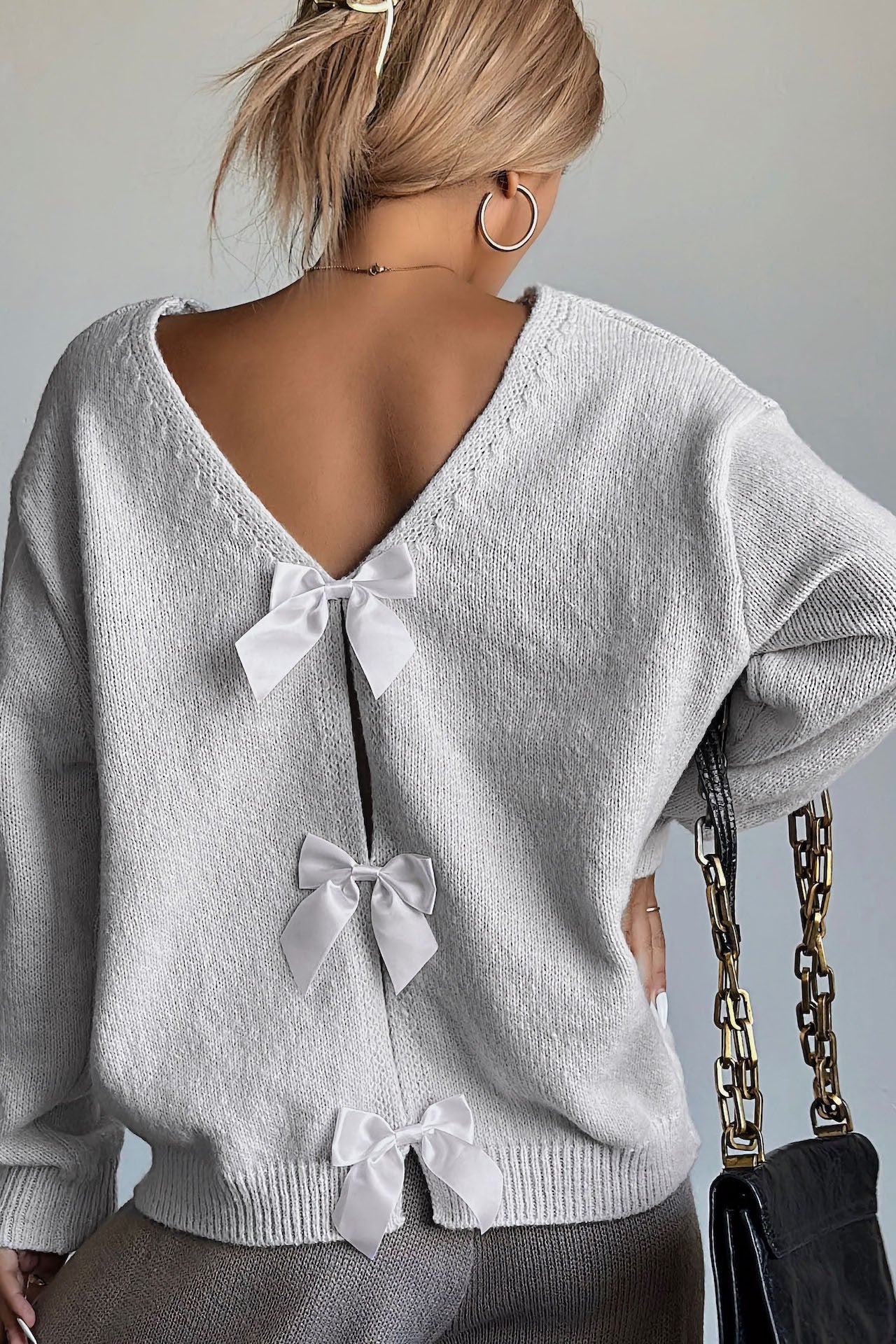 Sweet Ribbon Sweater – Re-Fabbed Boutique