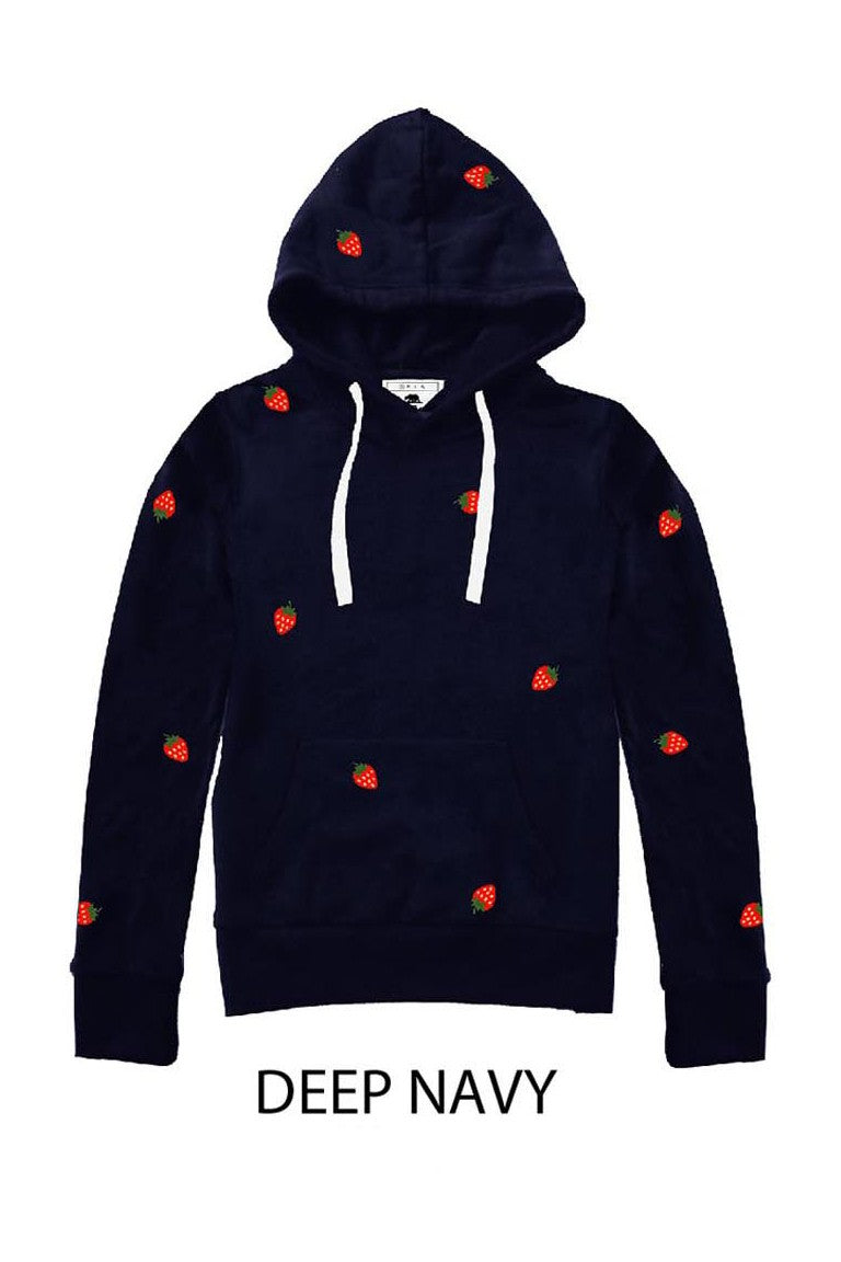 Strawberry Kiss Fleece Hoodie