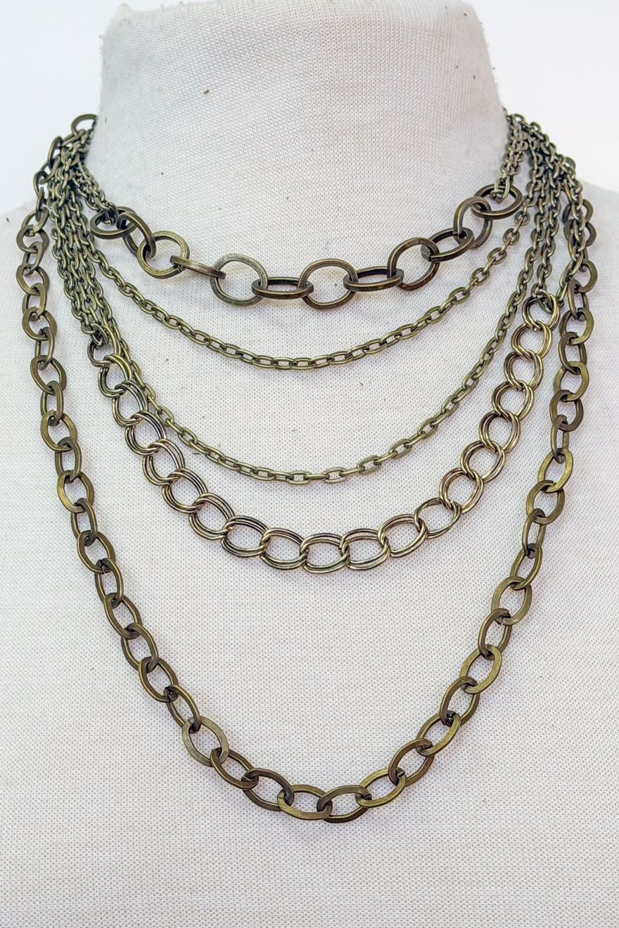 Syrah Necklace-bronze