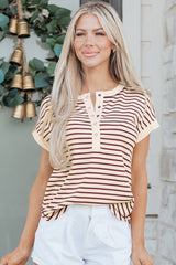 Soft Dusk Button Top