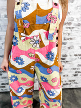 Sunfade Print Overalls
