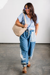 Daily Drift Knit Top - Denim Blue