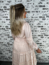 Ruffled Belted Maxi Dress- final sale