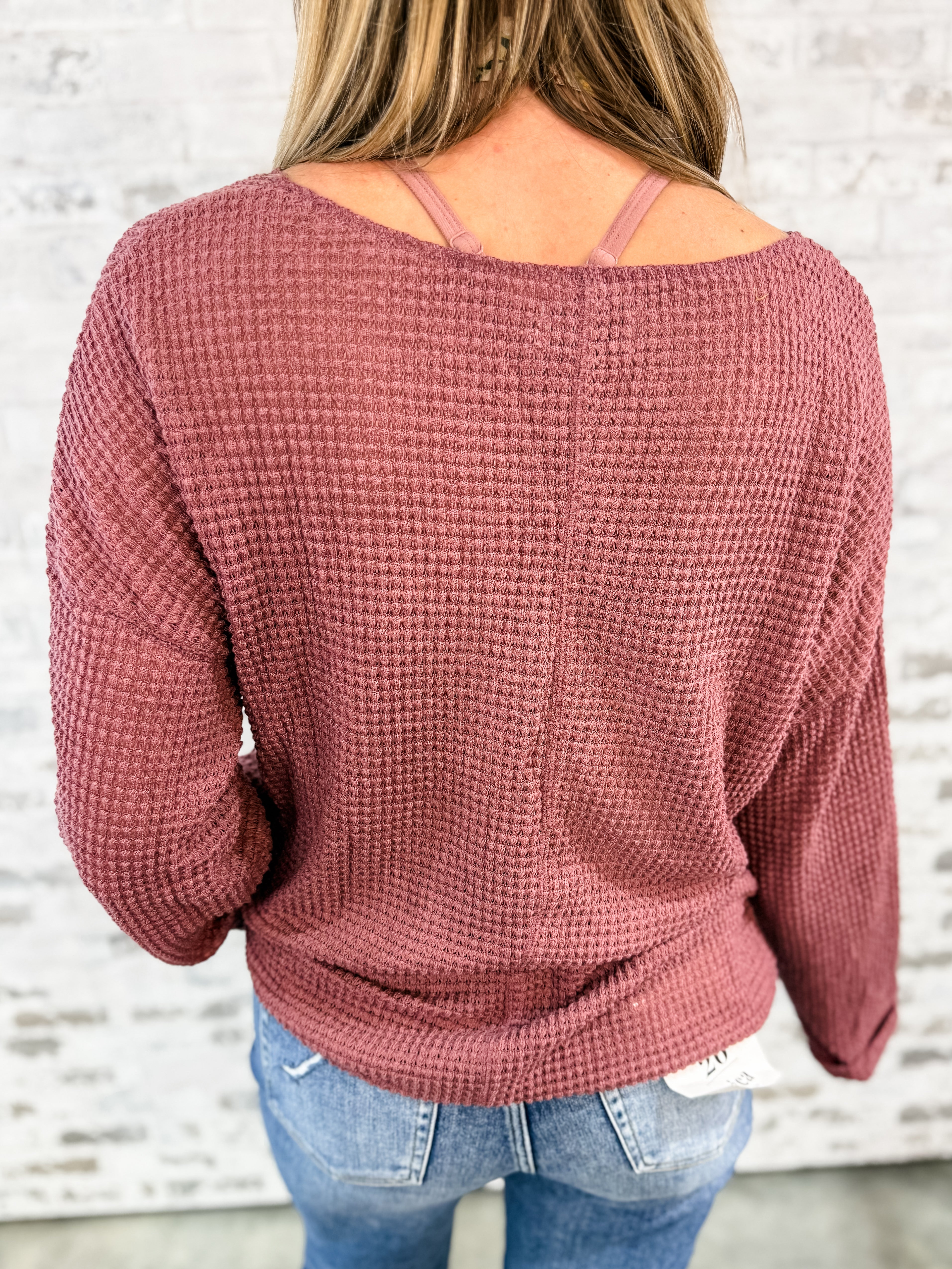 Barely There Cozy Knit Top *Final Sale*