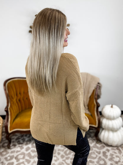 Feel The Love Top -  Taupe - EOS Final Sale