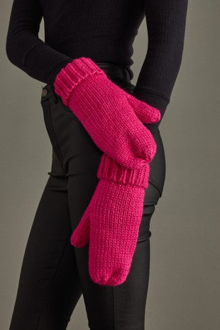 Christmas in July: Frosted Pink Mittens