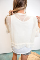 2 in 1 Natural Woven Shirt