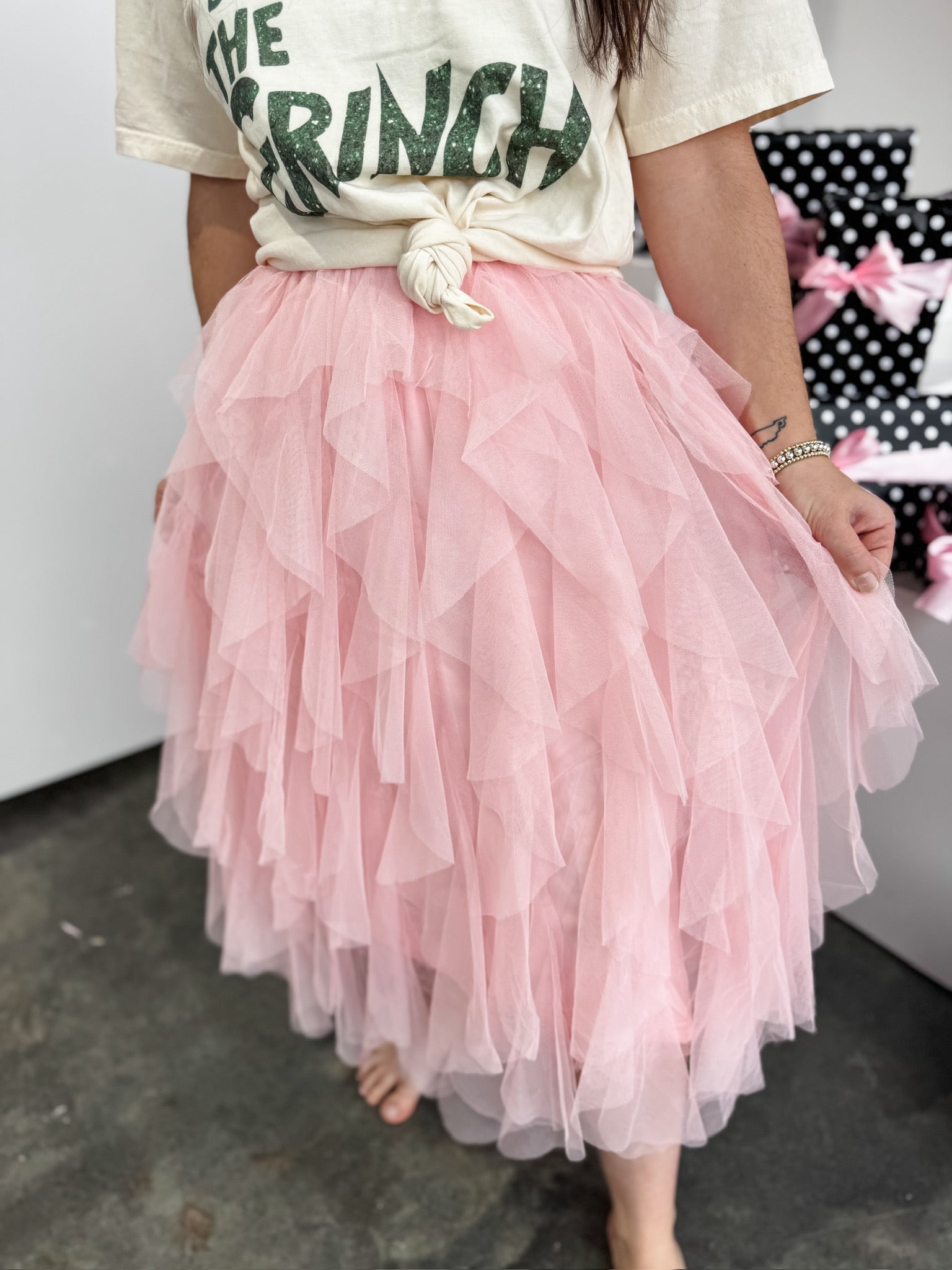 Luna Cascade Skirt - Pink