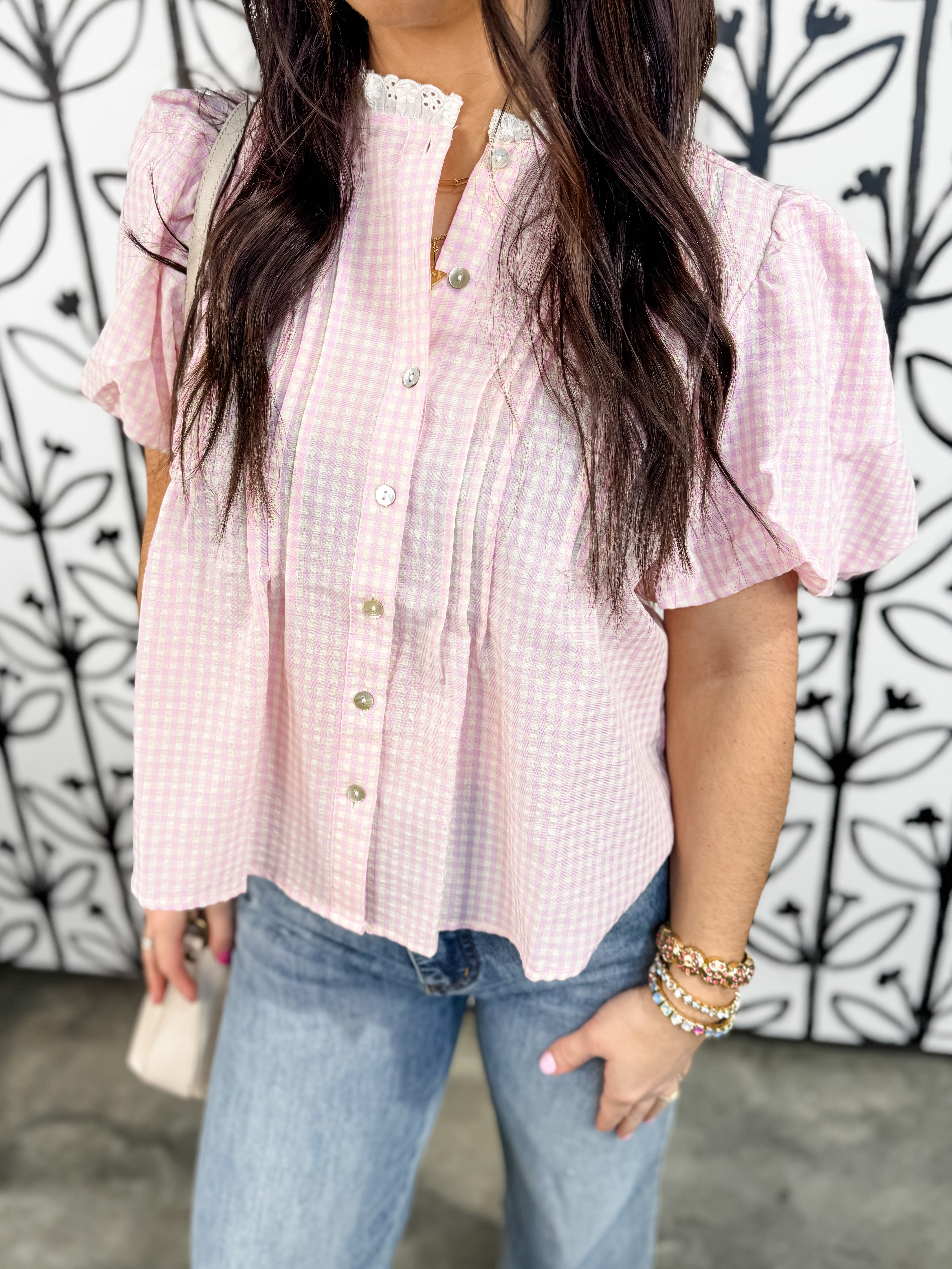 Sweetheart Gingham Top