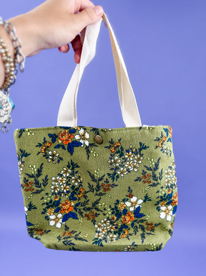 Fields of Flowers Corduroy Tote - DOORBUSTER
