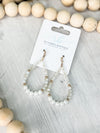 Stand Out Teardrop Earring - Cream