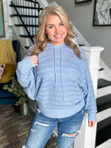 Can't Wait Crochet Hoodie SIDEWALK SALE 6-2024