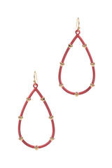 Cupid’s Teardrop Earrings - Red
