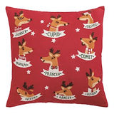 Mud Pie Reindeer Name Pillow