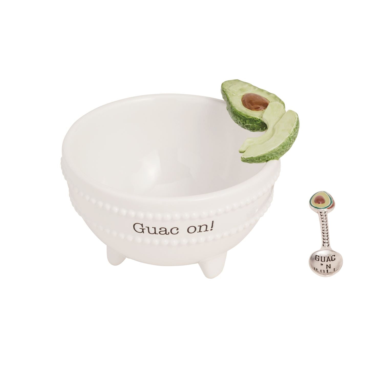 Mud Pie: Guacamole Icon Dip Bowl Set -- Words
