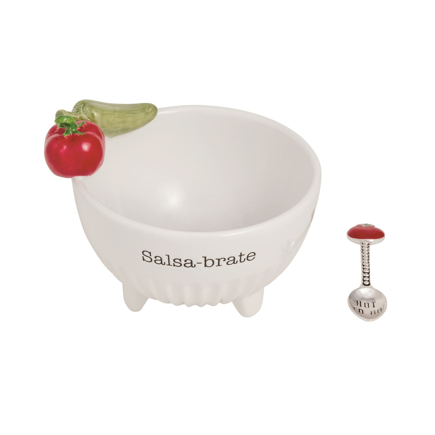 Mud Pie: Salsa Icon Dip Bowl Set -- Words