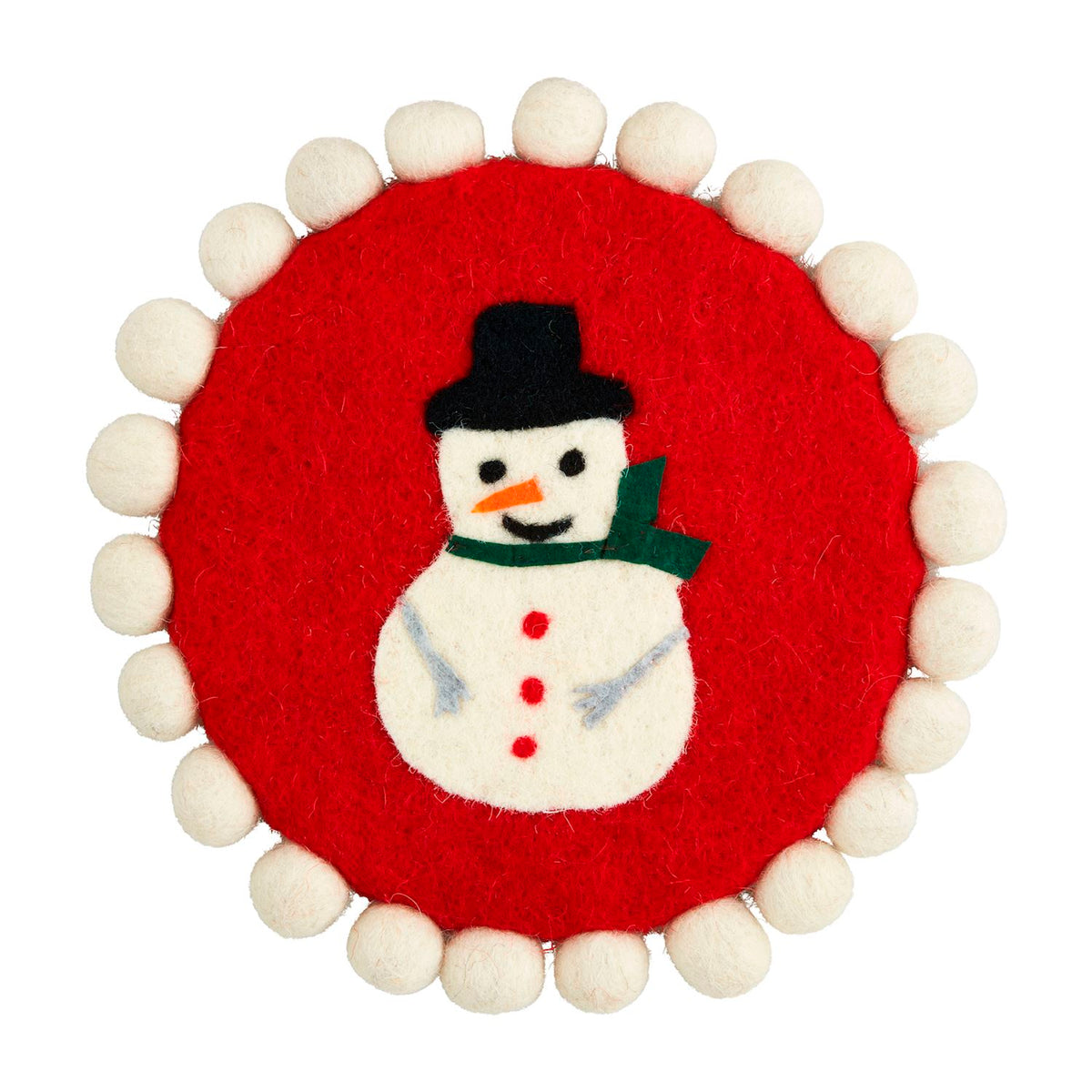 Mud Pie Snowman Pom Trivet ReFabbed Boutique