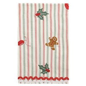 Mud Pie GBREAD EMB XMAS TOWEL PACK